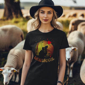 Wollsüchtig | Lustiges Statement Shirt | Kreatives Schaf-Design aus Baumwolle