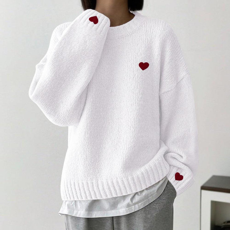 Reverie® - White basic long sleeve sweater