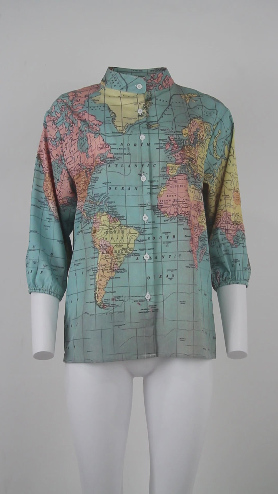 World Map Blouse