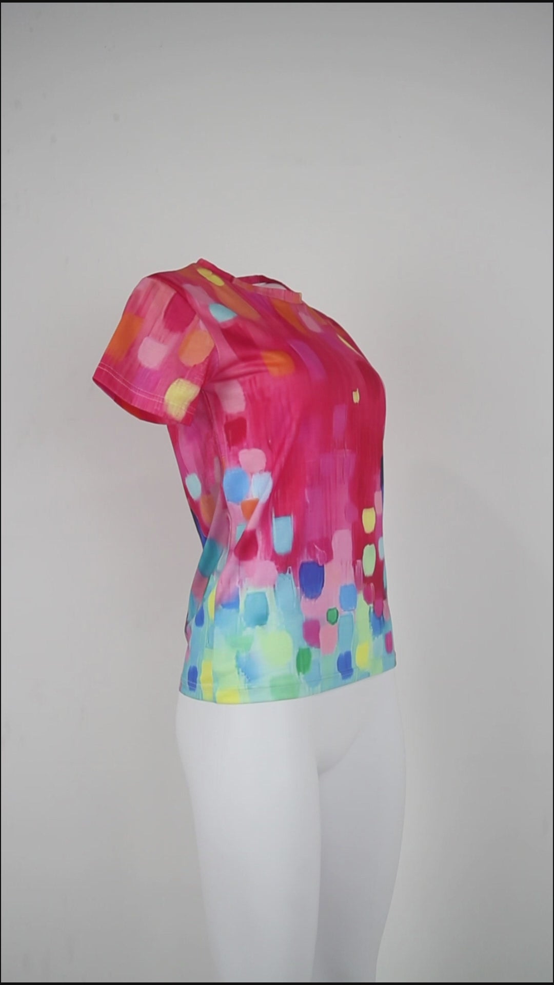 FallStil® - Rainbow dot short sleeve top