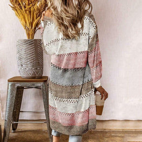 BMC® - Celestial Reverie Striped Casual Cardigan